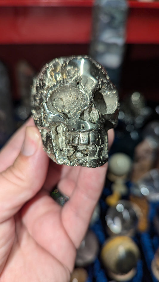 Pyrite Skull