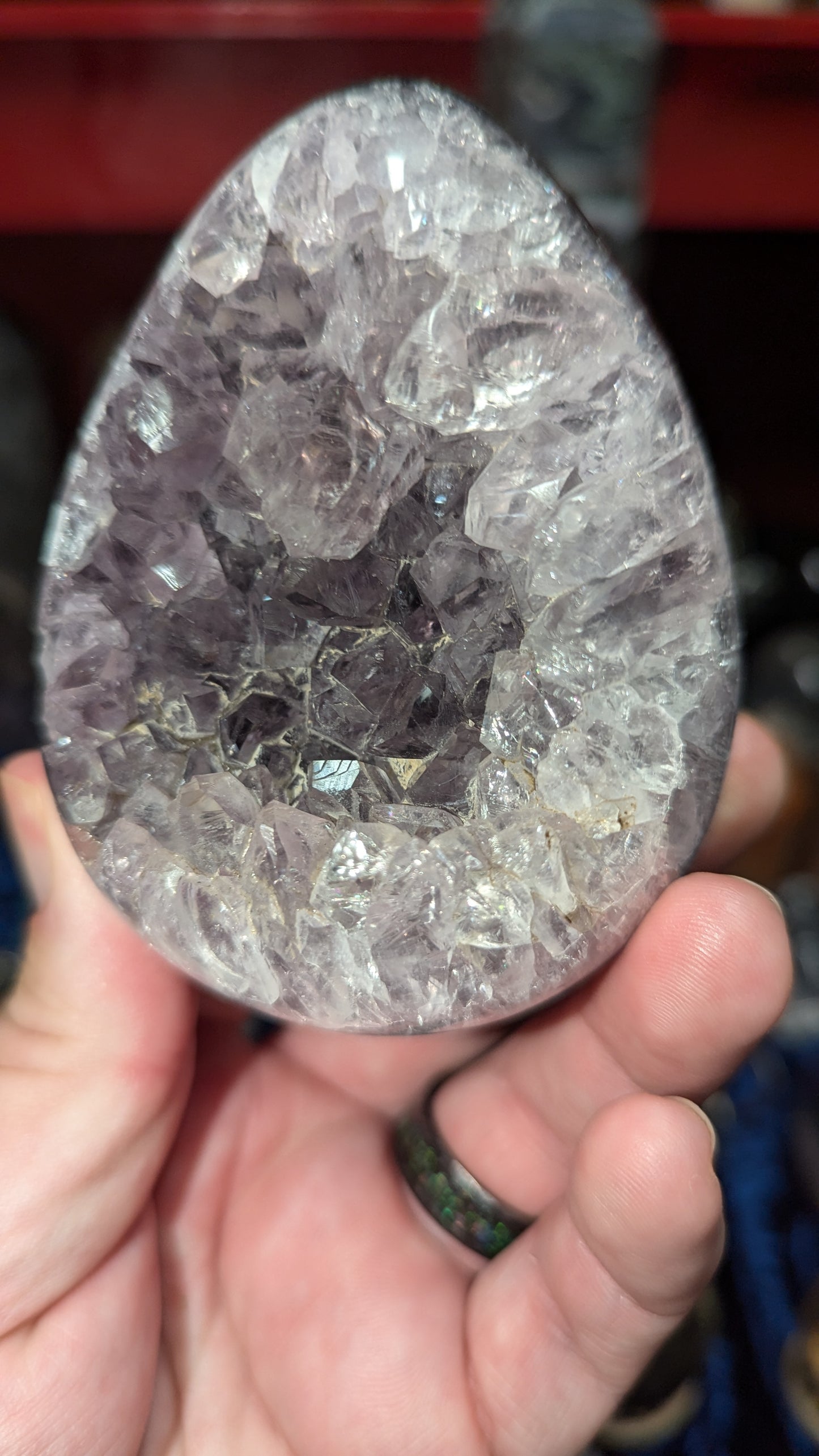 Agate Amethyst Egg