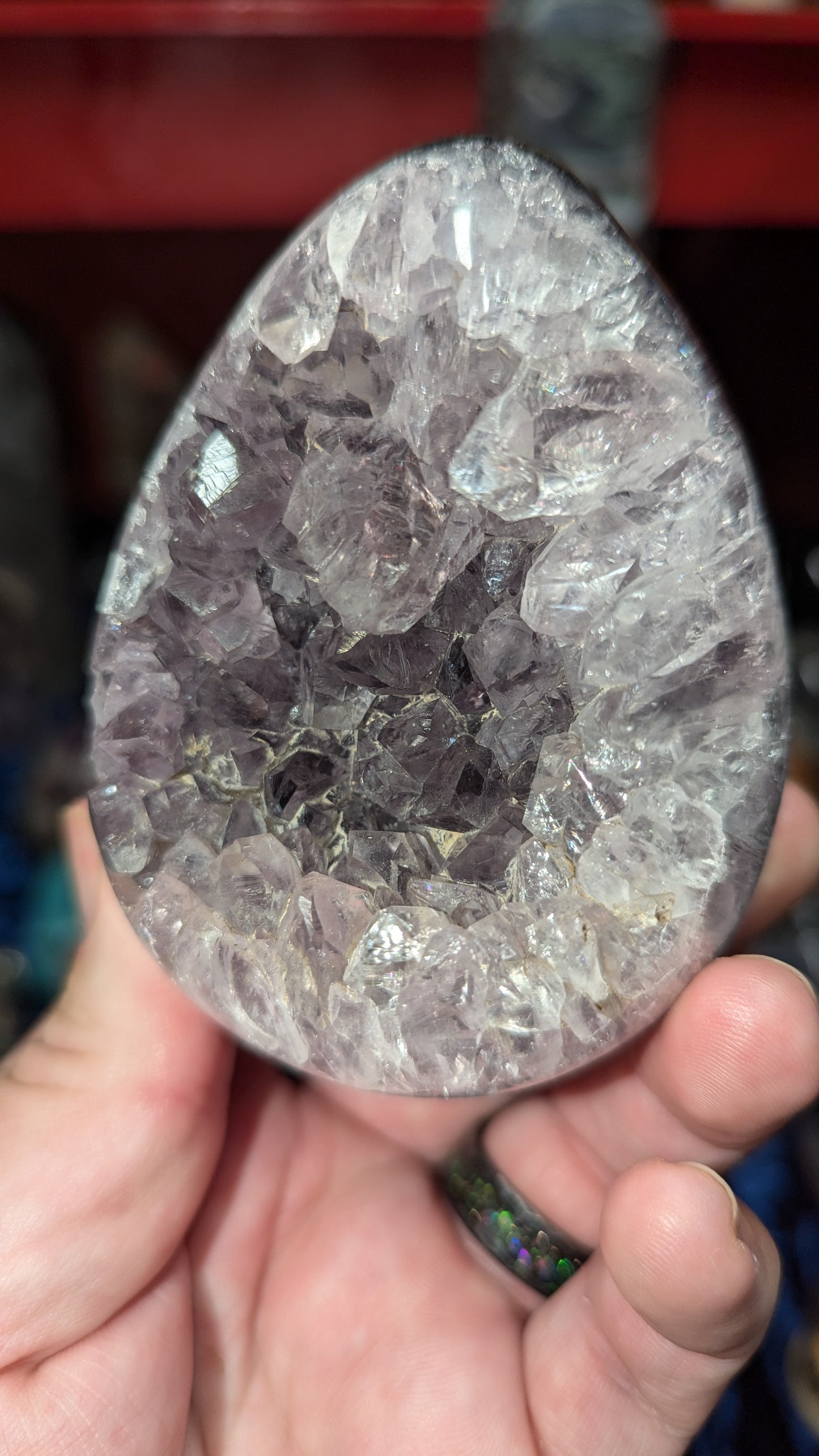 Agate Amethyst Egg