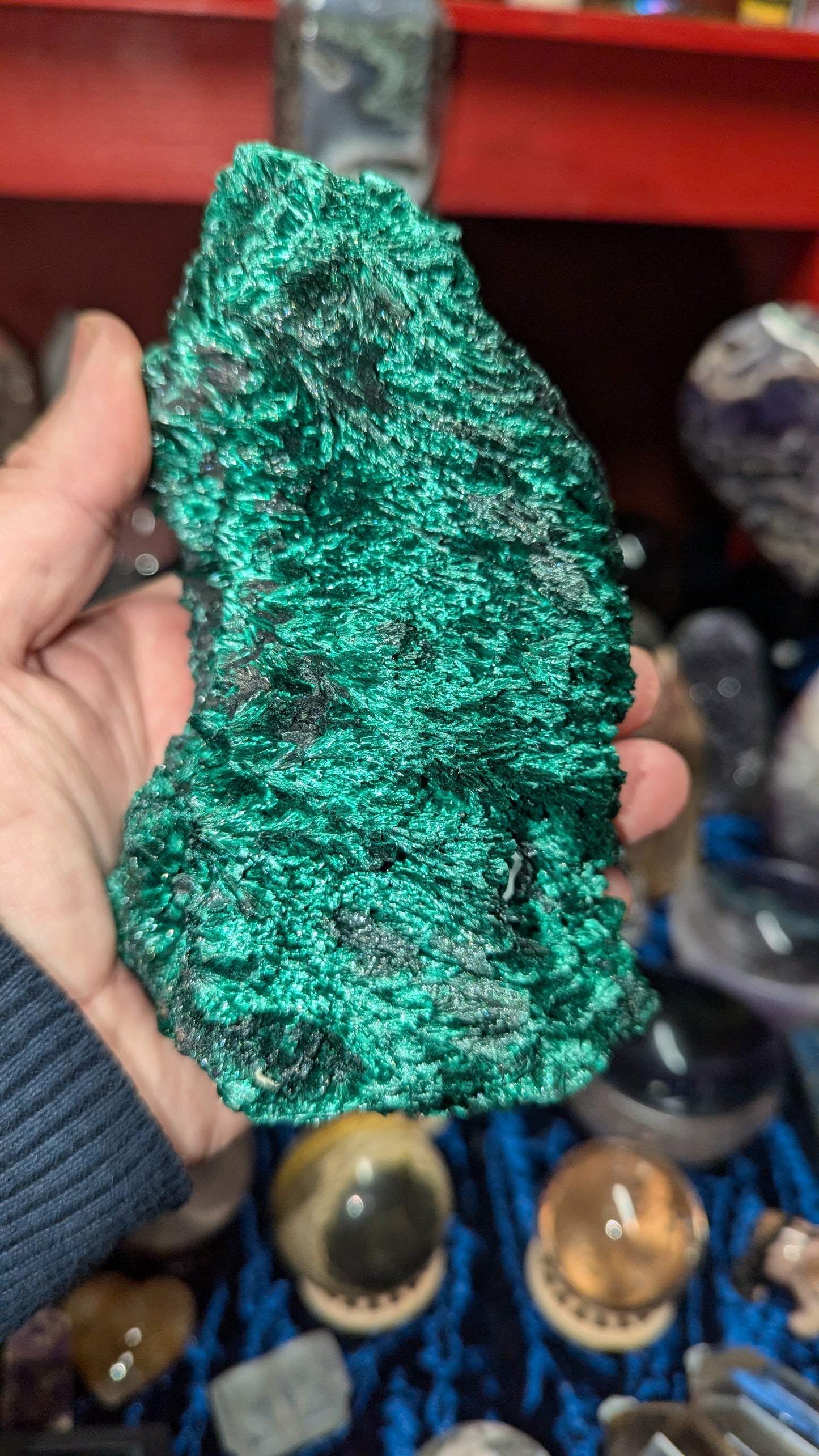 Silky velvet Malachite Specimen