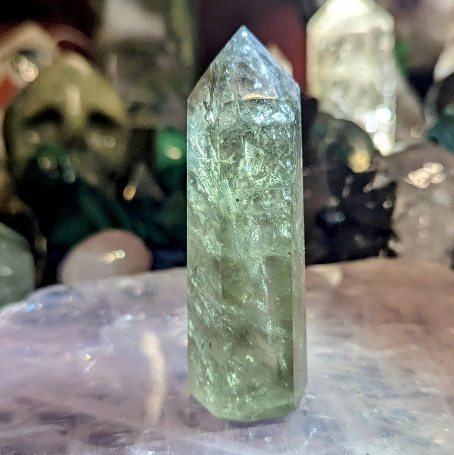 Prasiolite/ Green Amethyst Tower