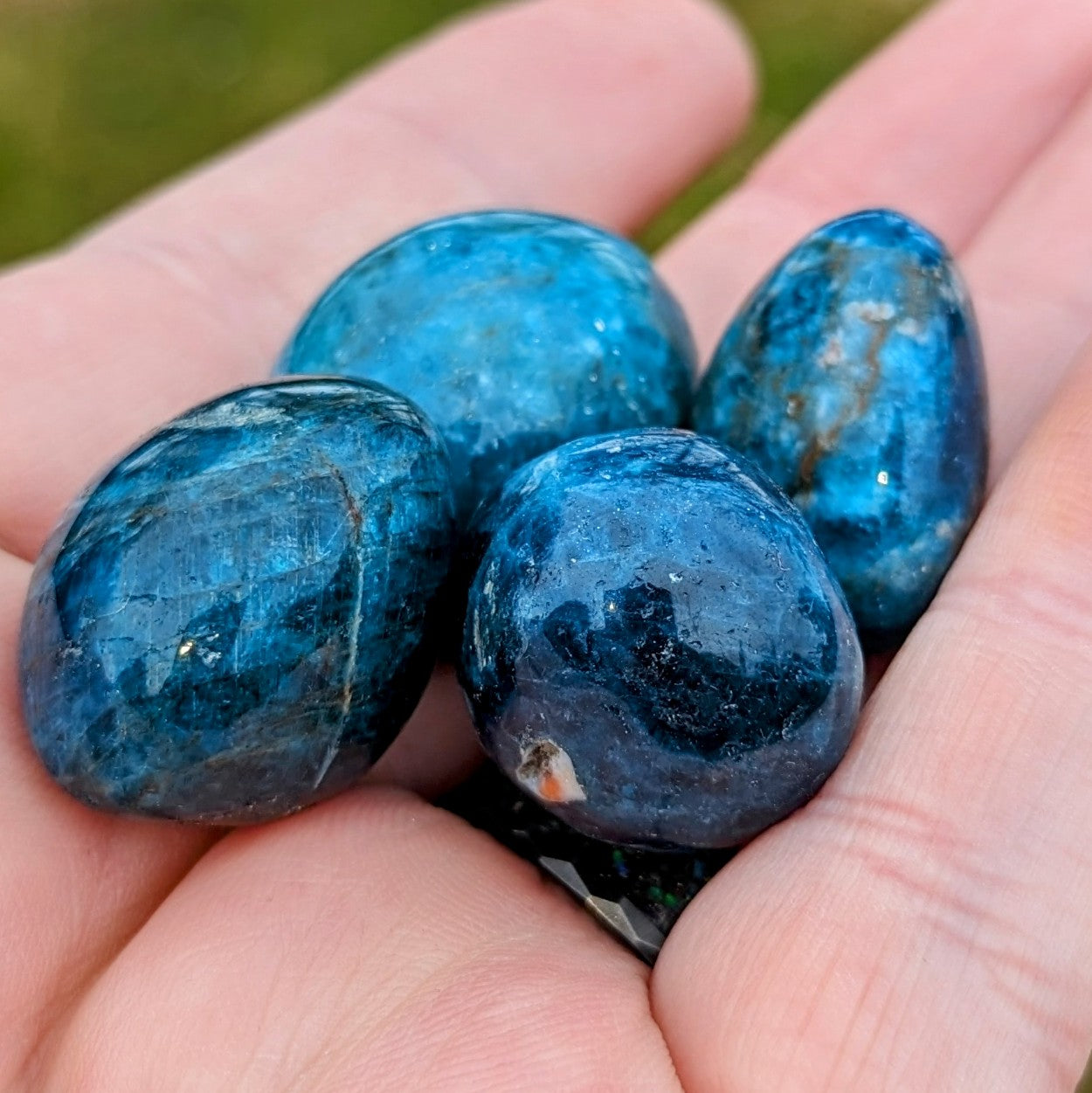 Blue Apatite Tumblestones