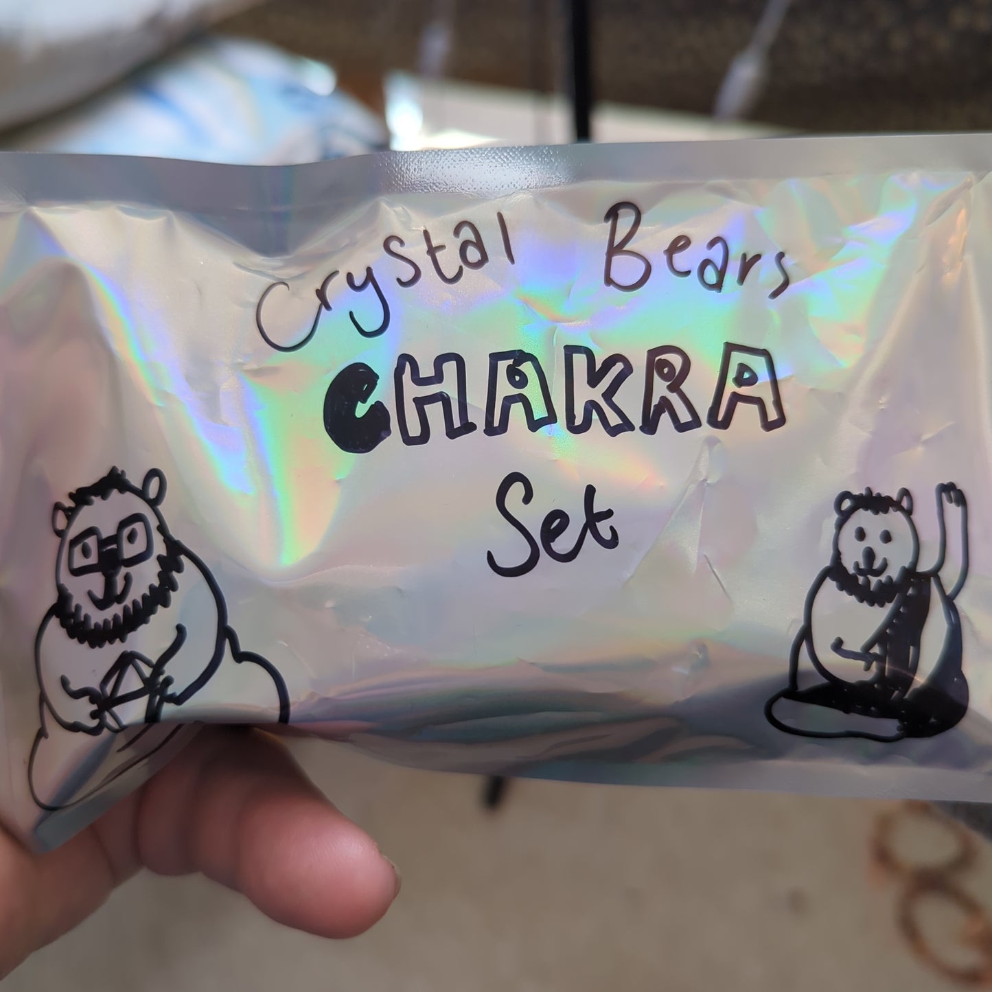 Crystal Bears Chakra set