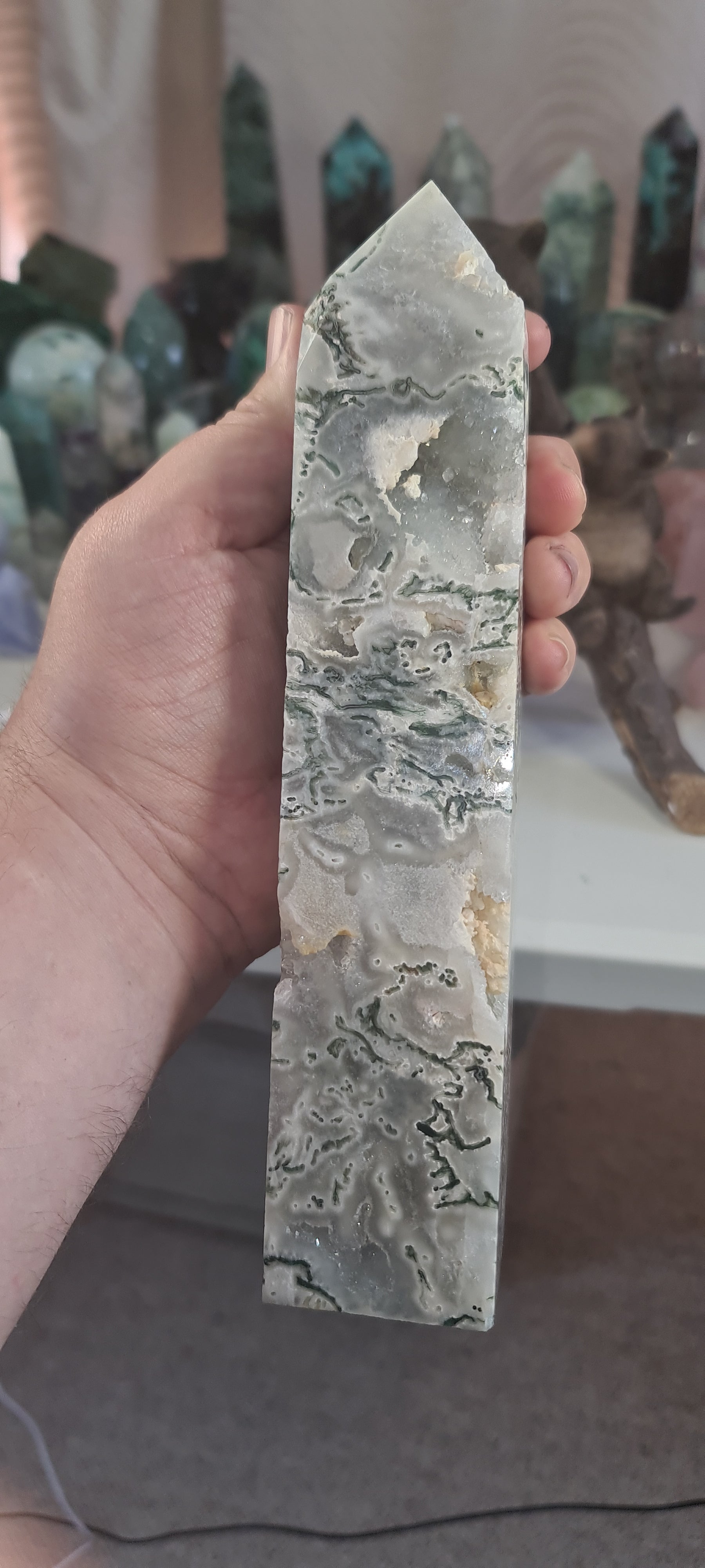 LARGE Tree Agate orders Tower!