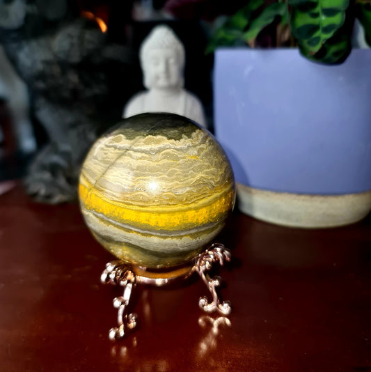 Bumblebee Jasper Sphere