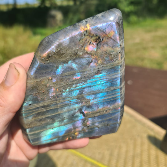 Turquoise Flash Labradorite Freeform