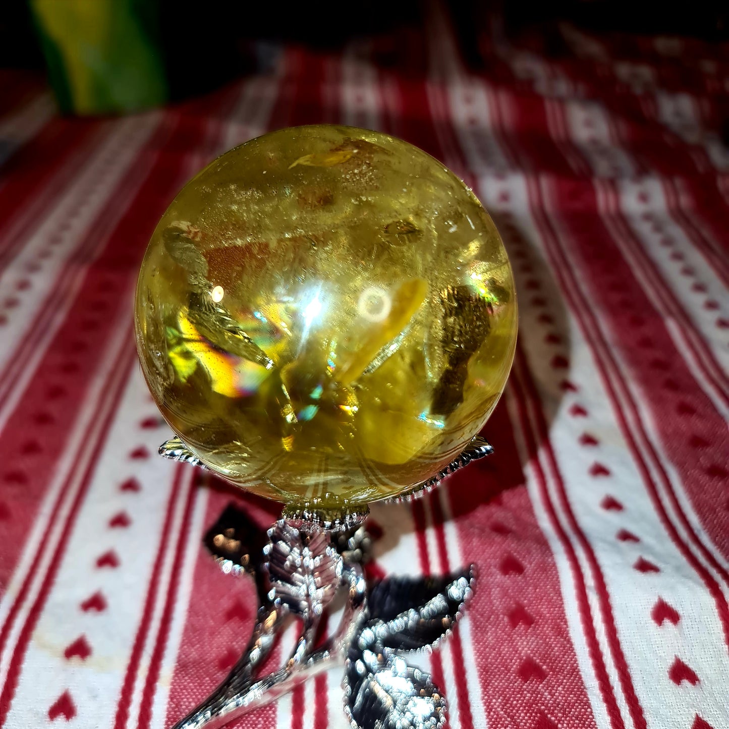 Citrine and Golden Healer Sphere