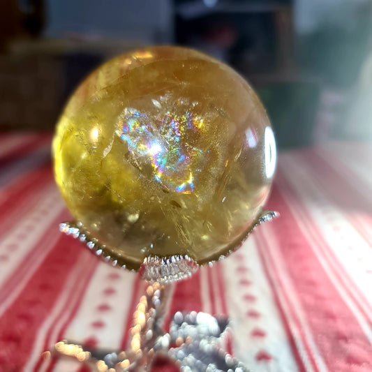 Citrine and Golden Healer Sphere