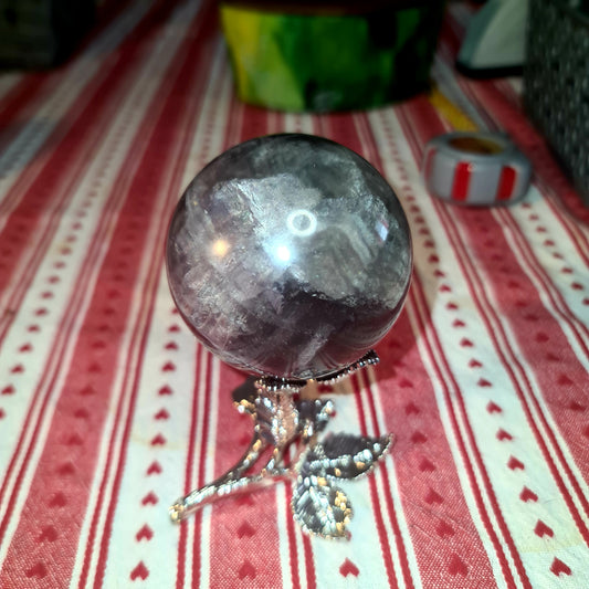 Fluorite Sphere with Mica [RARE]